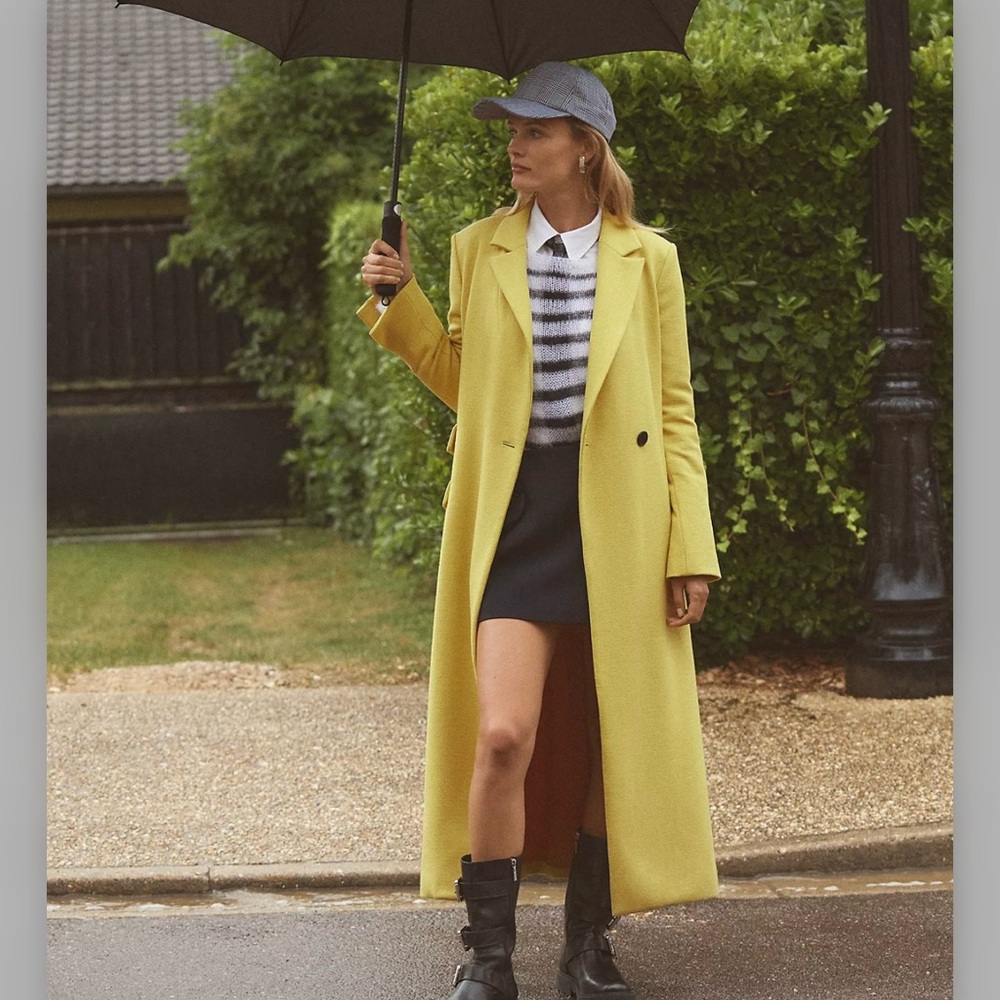 Anthropologie Maeve Hourglass longline coat